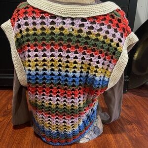 BDG Multicolor Crochet Women's Cardigan